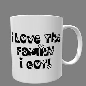 I Love The Family I Got Mug, Family Tree, Family Gathering, Family reunion Party